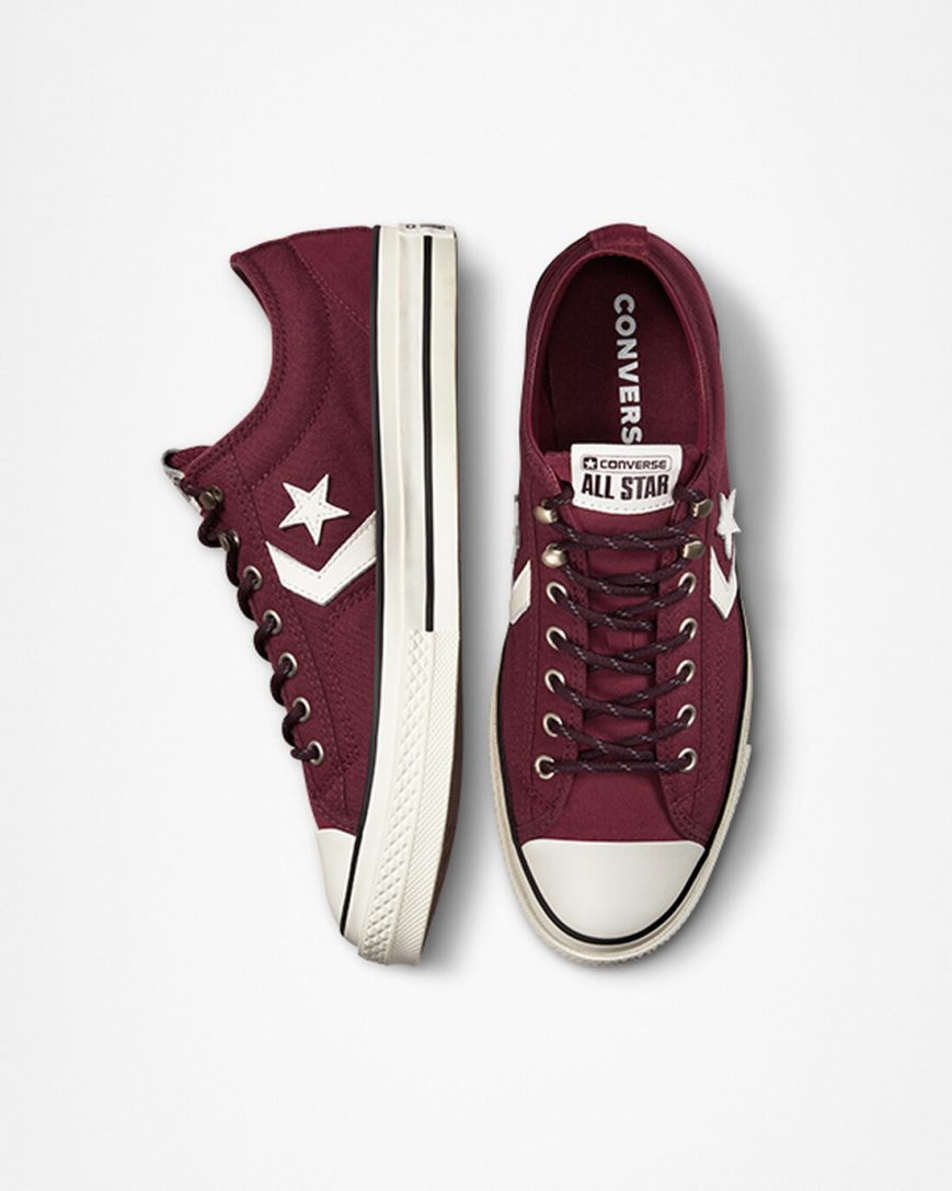 Dámské Boty Nízké Converse Star Player 76 Retro Hike Tmavě Vínové Černé | CZ 31HXO71